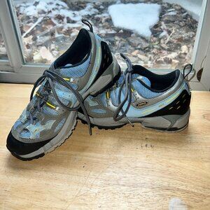 Asolo Womens Size 7 Hiking Shoes Trail Low Top Suede Lace Up Blue Grey